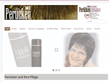 Tablet Screenshot of perueckenpflege.de